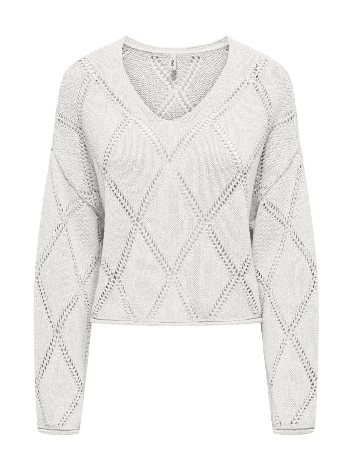 Jersey Calado ONLY Taylor Blanco | Bicos de Fío