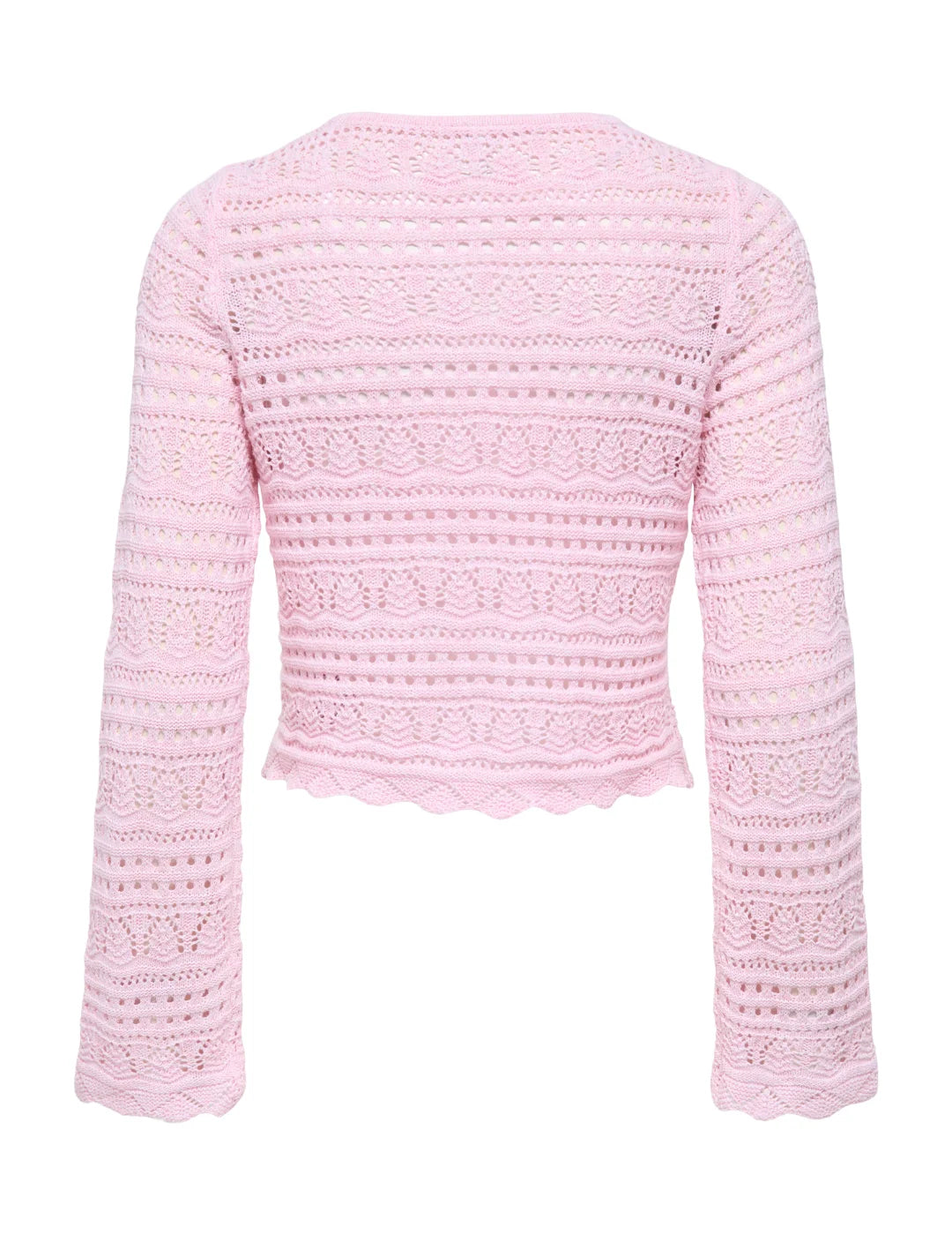 Jersey Cropped ONLY Elke Rosa | Bicos de Fío