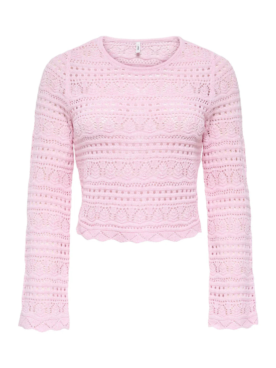 Jersey Cropped ONLY Elke Rosa | Bicos de Fío