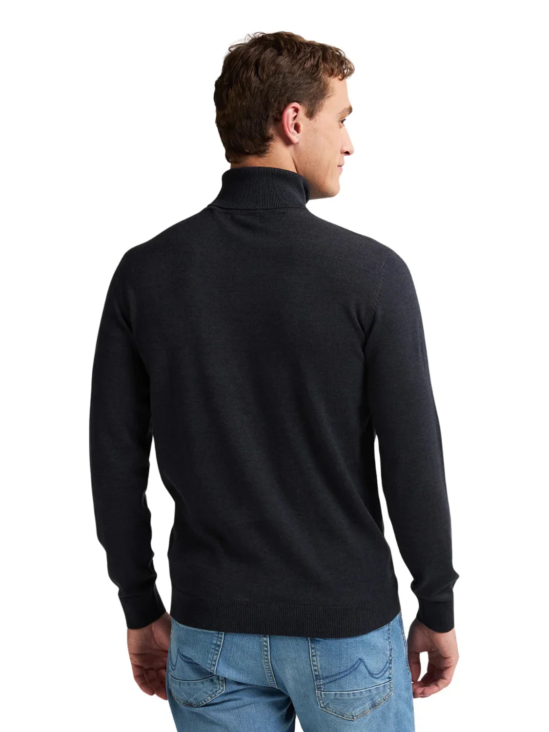 Suéter Cuello Alto Petrol Industries Azul Marino | Bicos de Fío