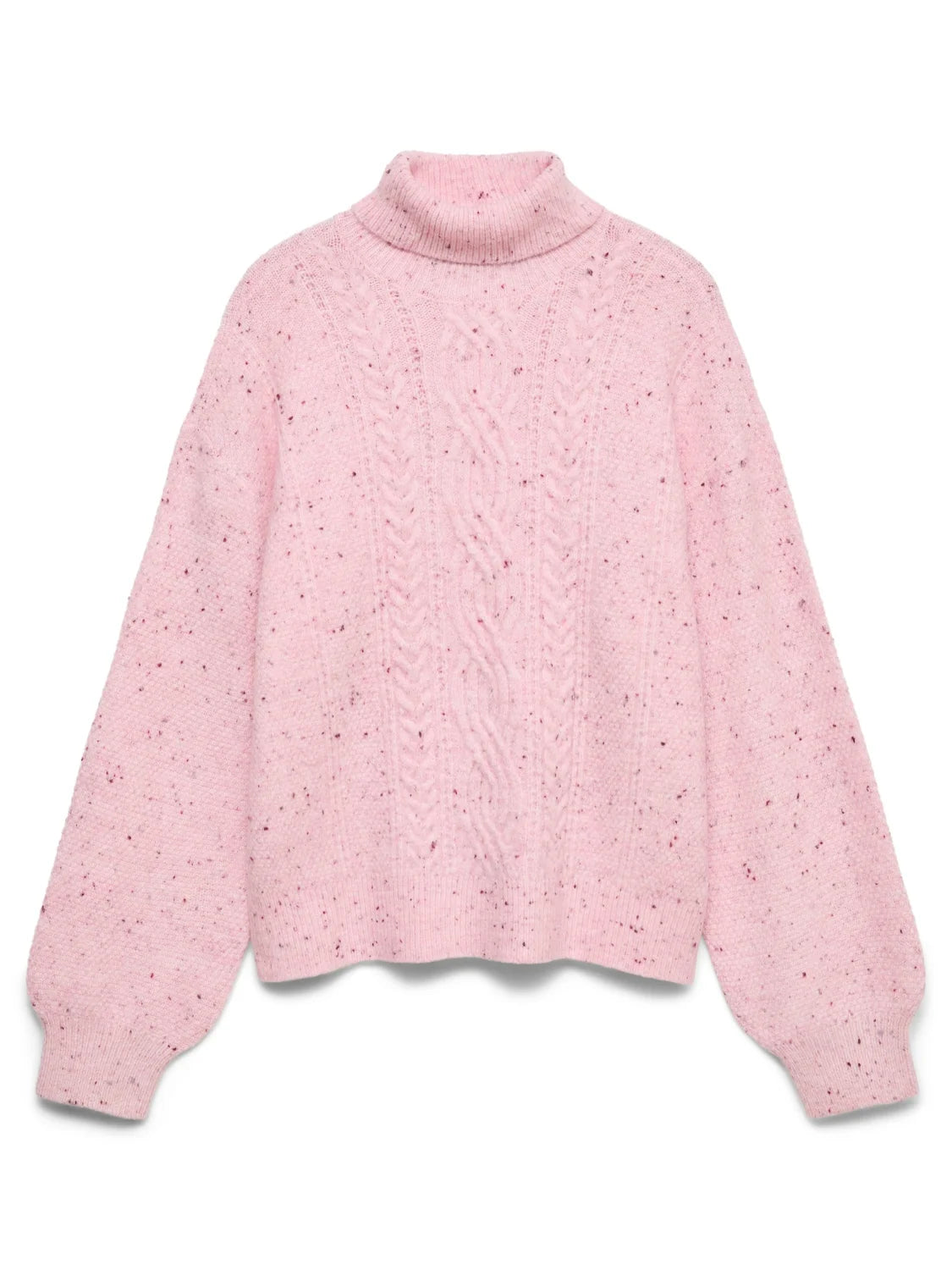 Jersey Cuello Alto Vero Moda Ash Rosa | Bicos de Fío