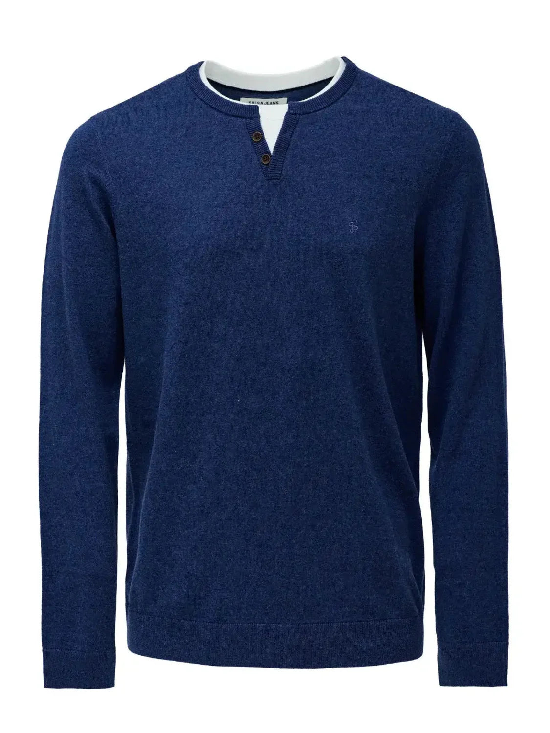 Jersey Cuello Camiseta Salsa Jeans Azul | Bicos de Fío