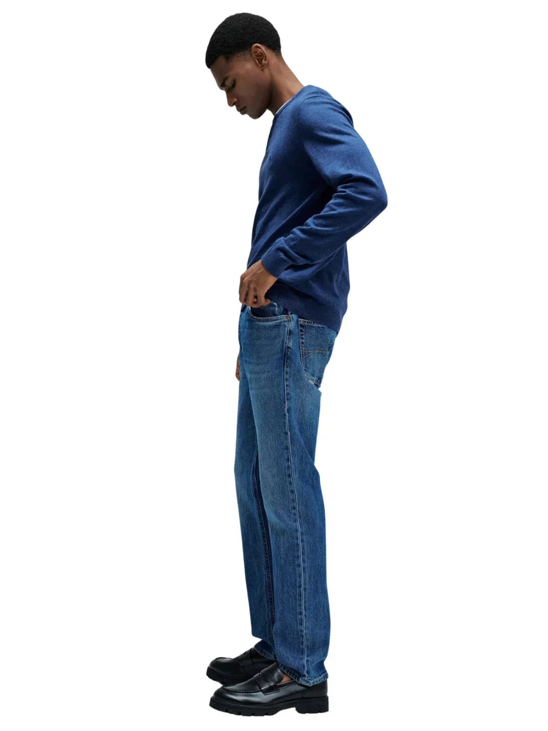 Jersey Cuello Camiseta Salsa Jeans Azul | Bicos de Fío
