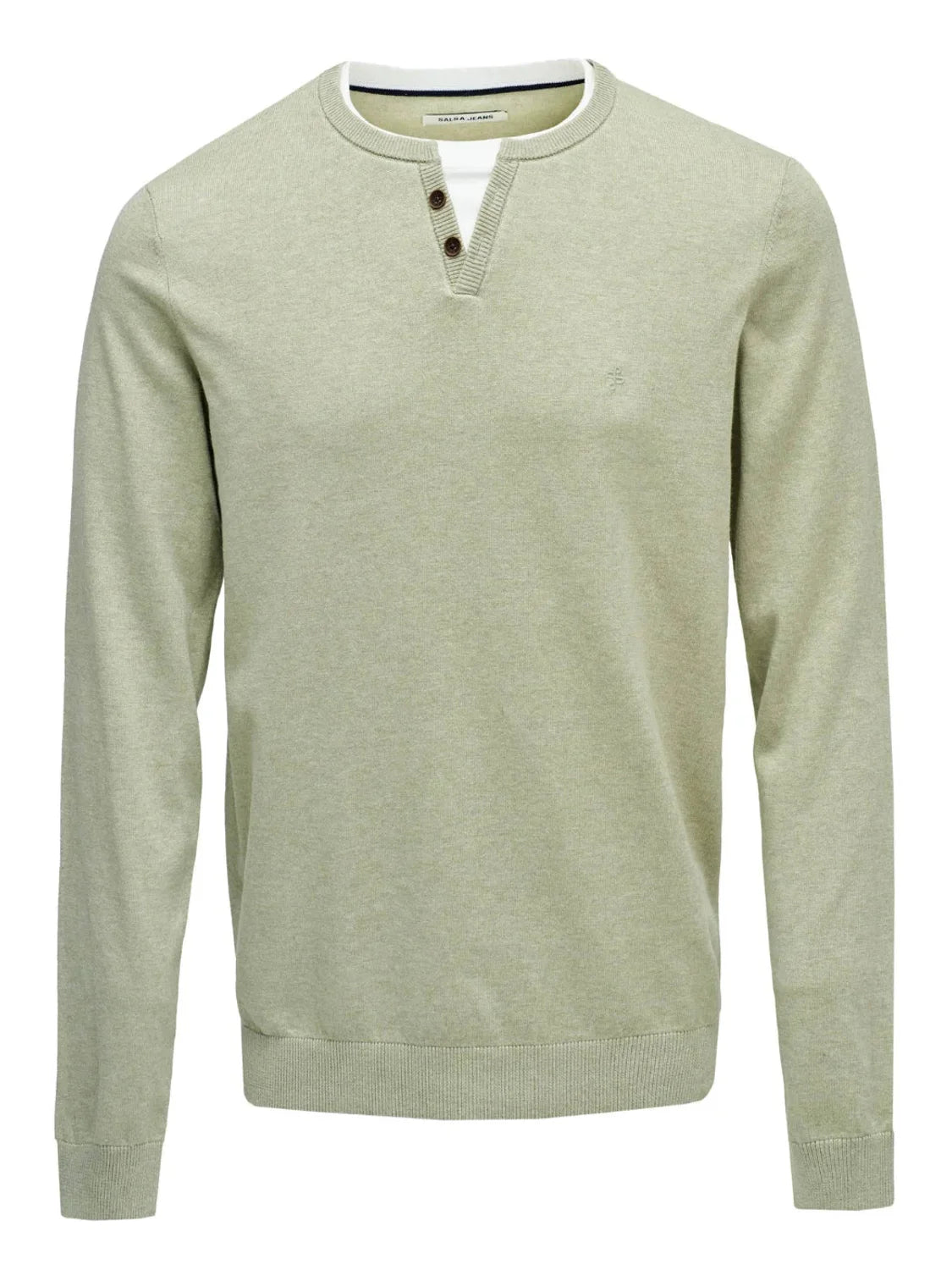 Jersey Cuello Camiseta Salsa Jeans Verde | Bicos de Fío