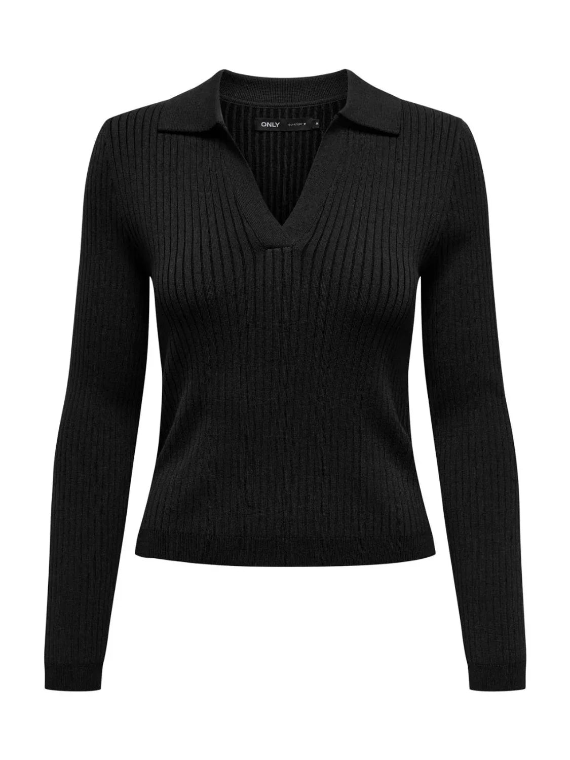 Top Polo Manga Larga Only Onlkaya Negro | Bicos de Fío
