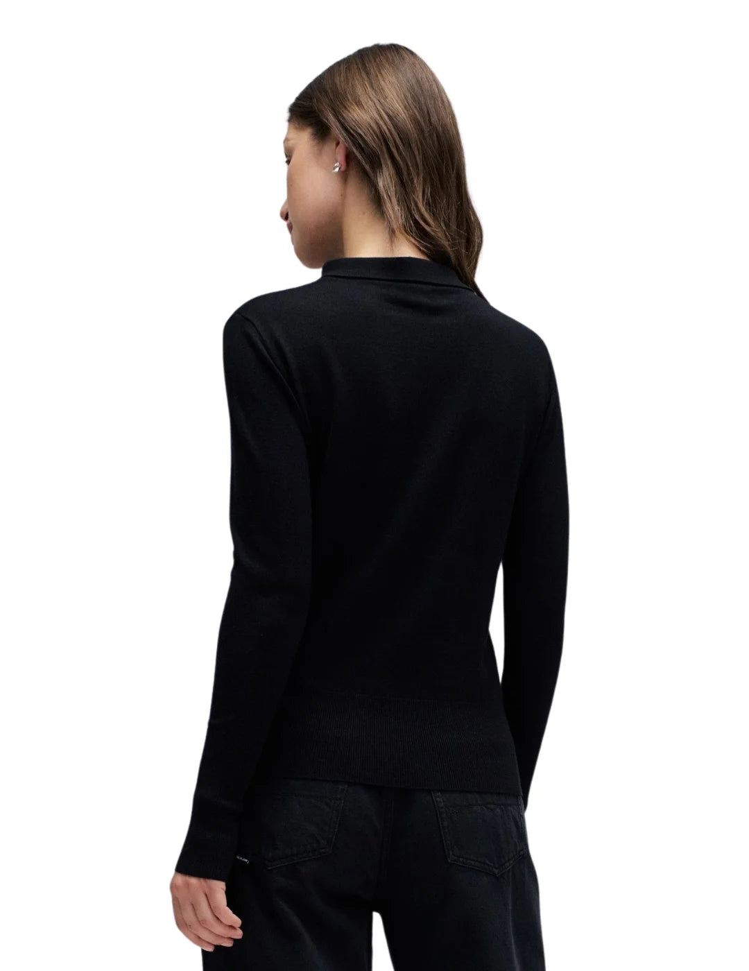 Jersey Punto Lazo Salsa Jeans Negro | Bicos de Fío