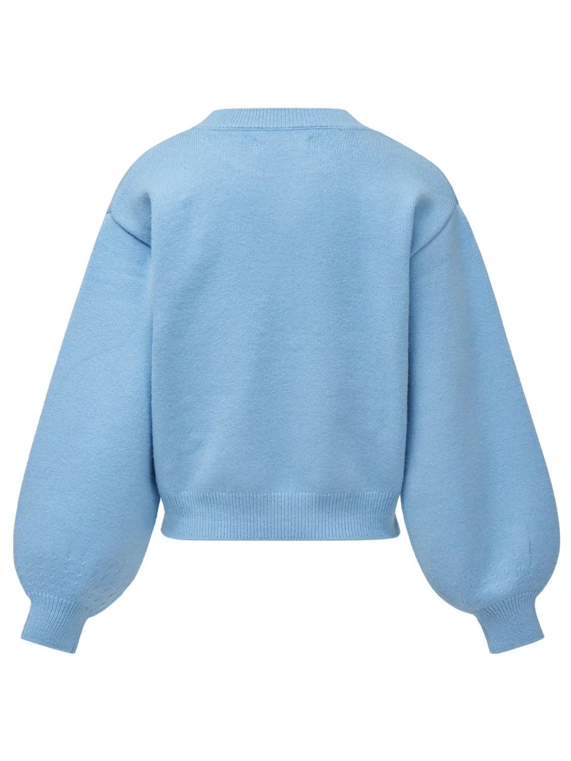 Jersey Detalle Perlas Salsa Jeans Azul | Bicos de Fío