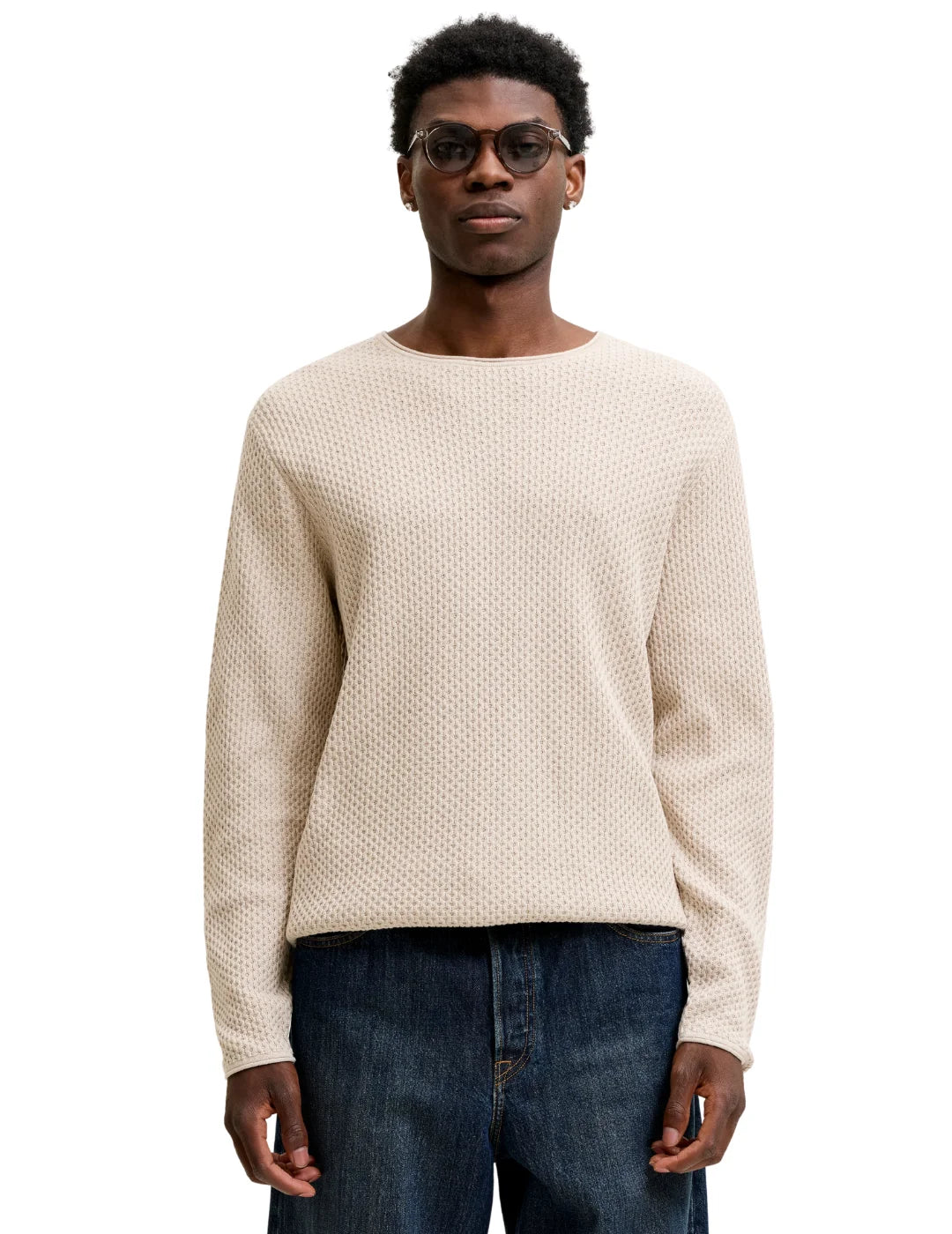 Jersey Jack&Jones Lumasón Beige | Bicos de Fío