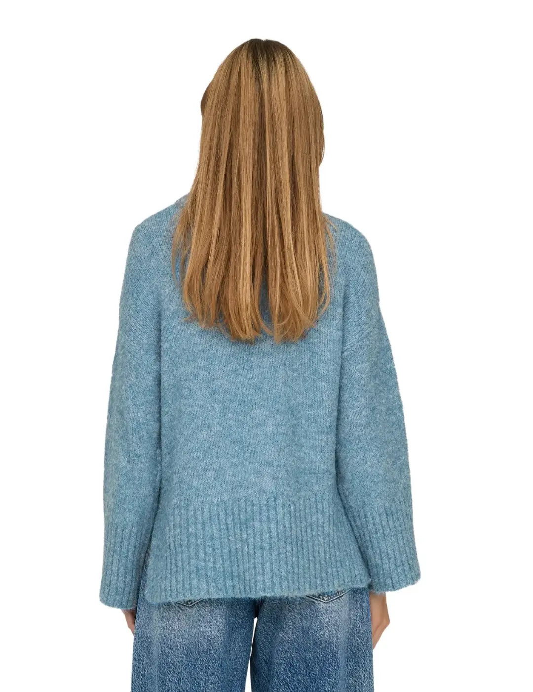 Jersey Loose Only Onlmaggie Azul | Bicos de Fío