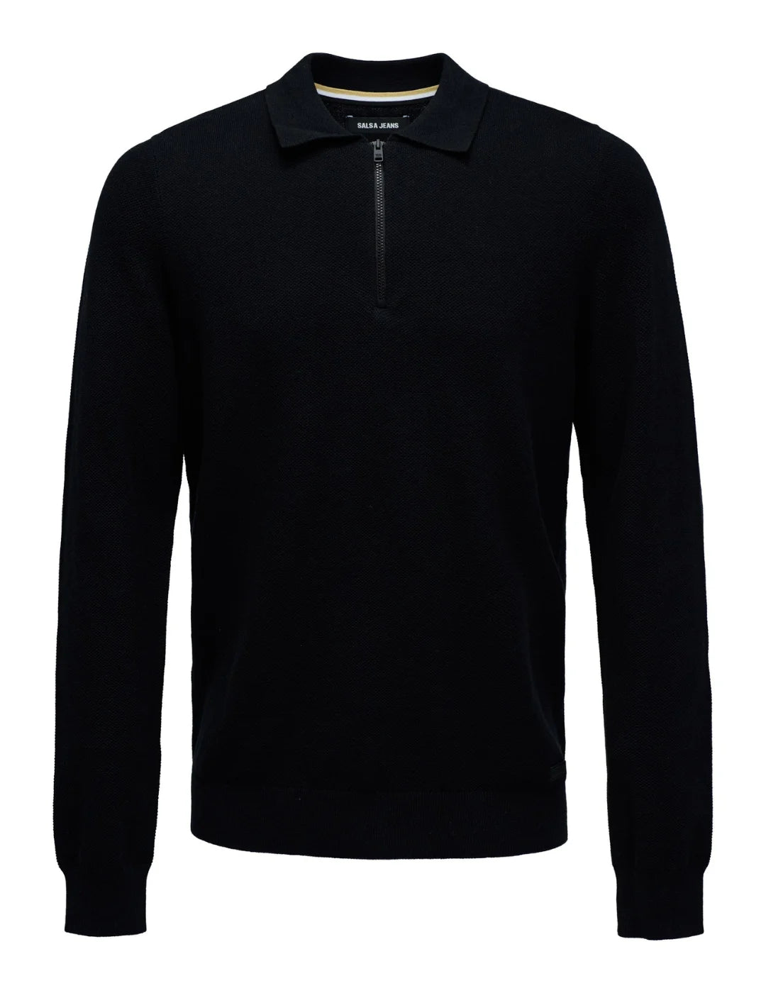 Jersey Media Cremallera Salsa Jeans Negro | Bicos de Fío
