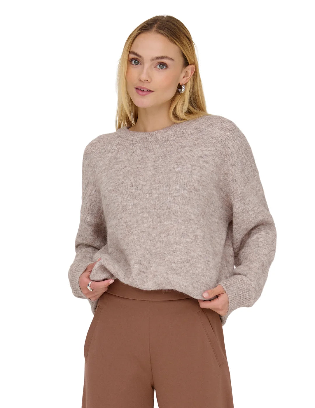 Jersey ONLY Azu Beige | Bicos de Fío