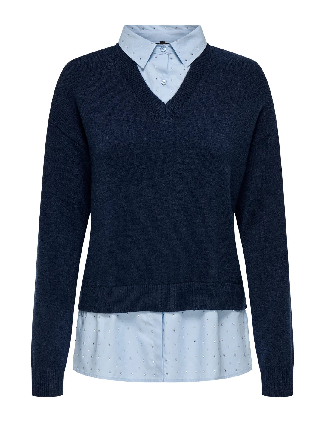 Jersey ONLY Dagmar Azul Marino | Bicos de Fío