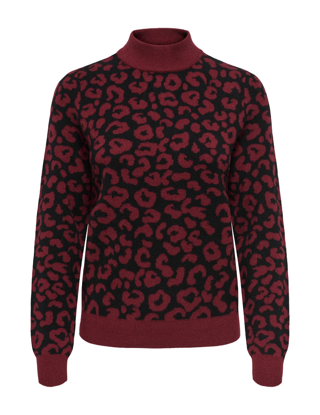 Jersey Animal Print ONLY Ibi Granate | Bicos de Fío