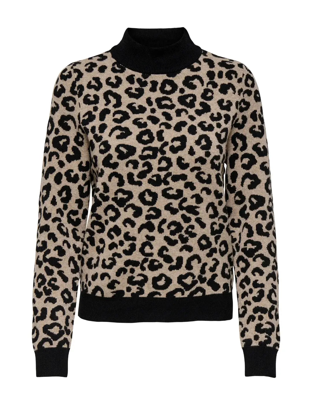 Jersey Animal Print ONLY Ibi Camel | Bicos de Fío