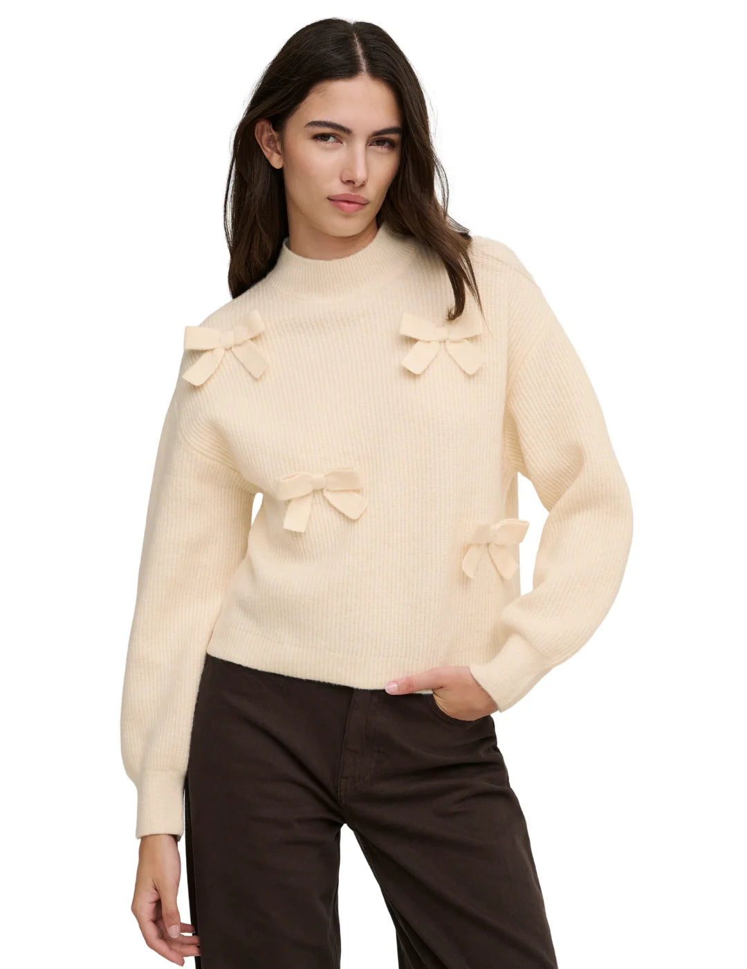 Jersey ONLY Lisa Lazos Beige | Bicos de Fío