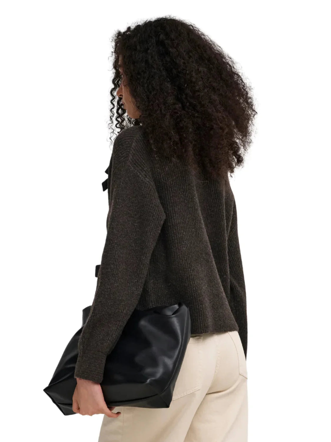 Jersey ONLY Lisa Lazos Marrón | Bicos de Fío