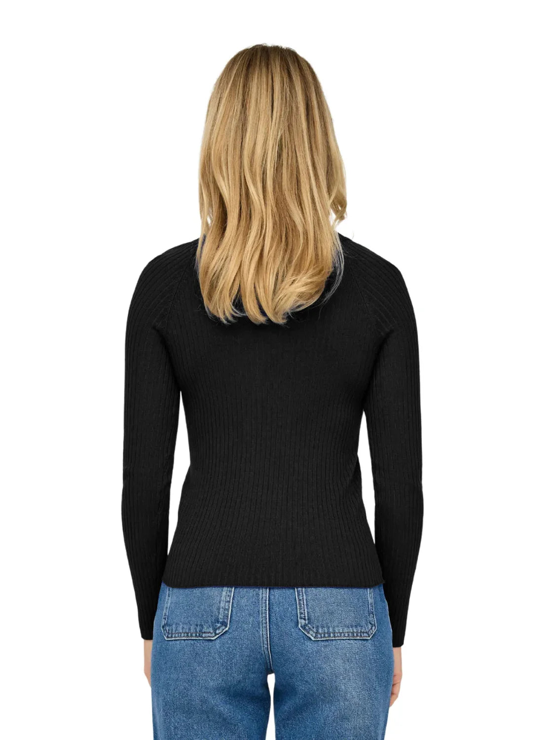Jersey Canalé Botones Only Onlmeddi Negro | Bicos de Fío