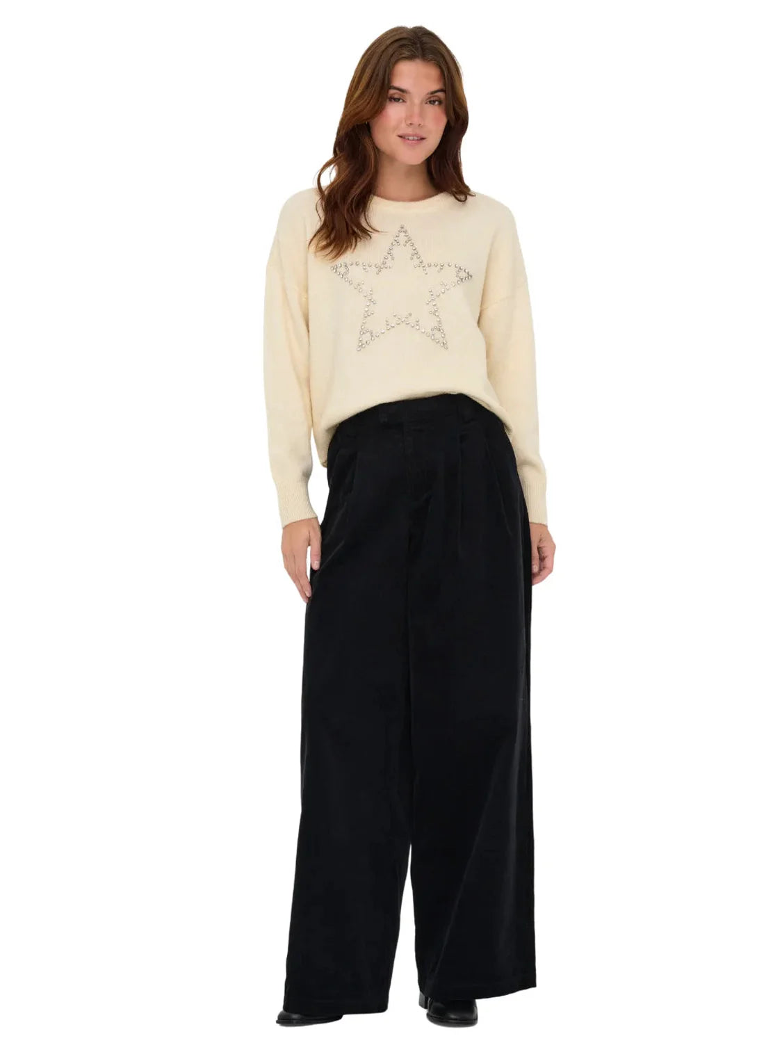 Jersey ONLY Renata Beige | Bicos de Fío