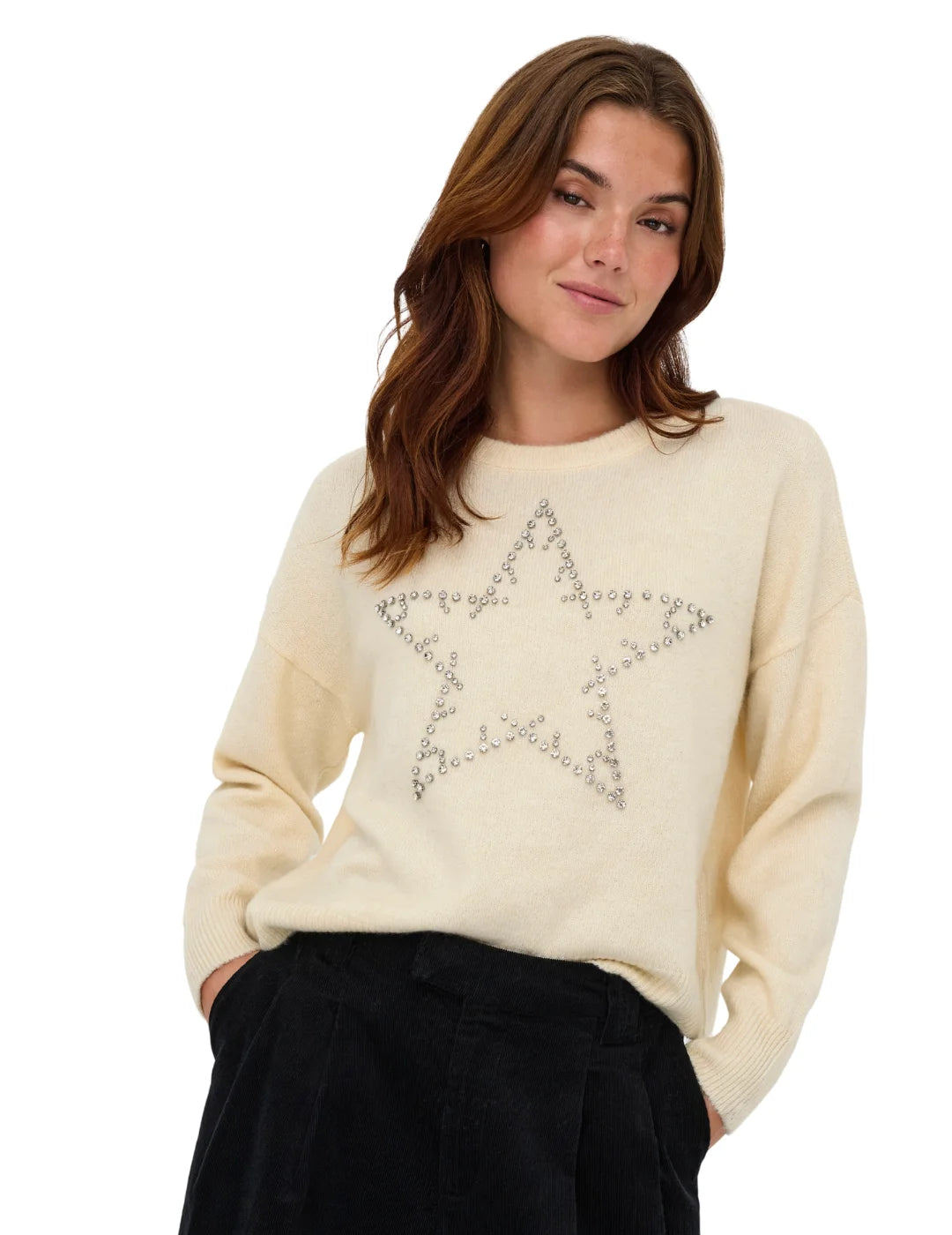 Jersey ONLY Renata Beige | Bicos de Fío