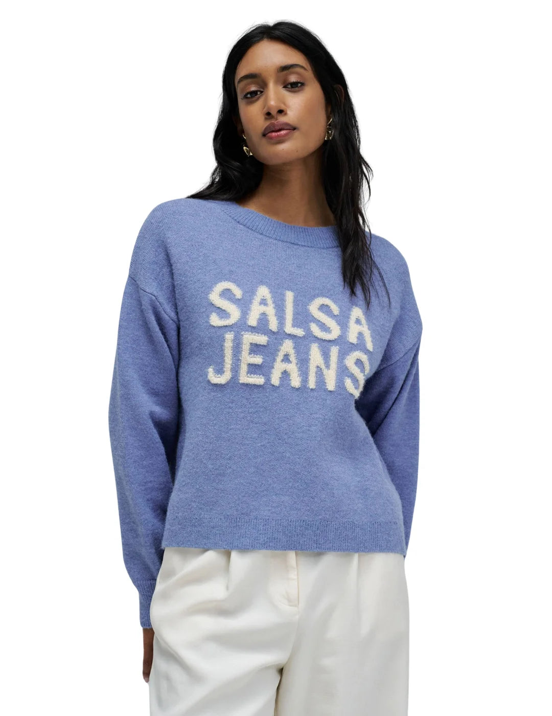 Jersey Branding Relieve Salsa Jeans Azul | Bicos de Fío