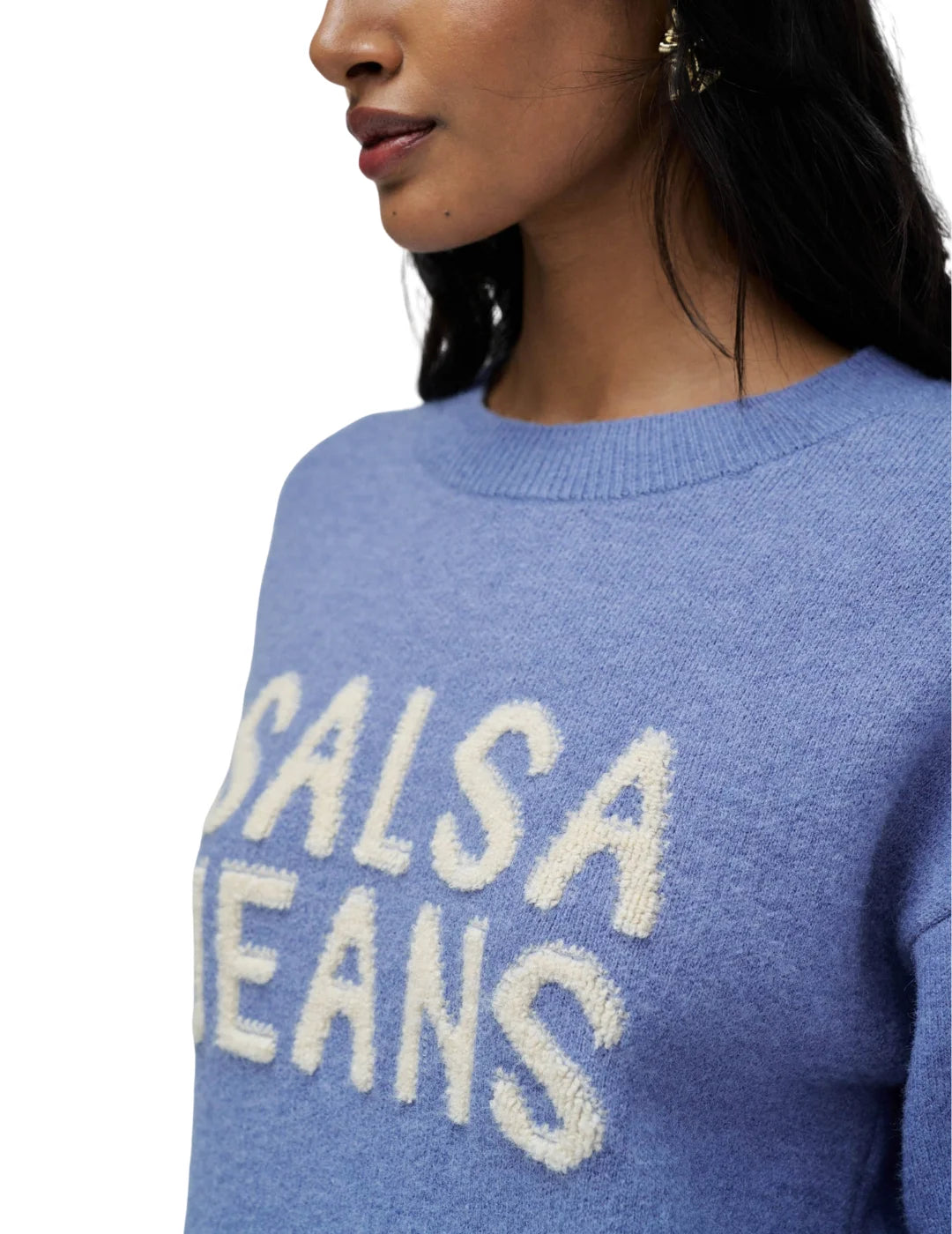 Jersey Branding Relieve Salsa Jeans Azul | Bicos de Fío