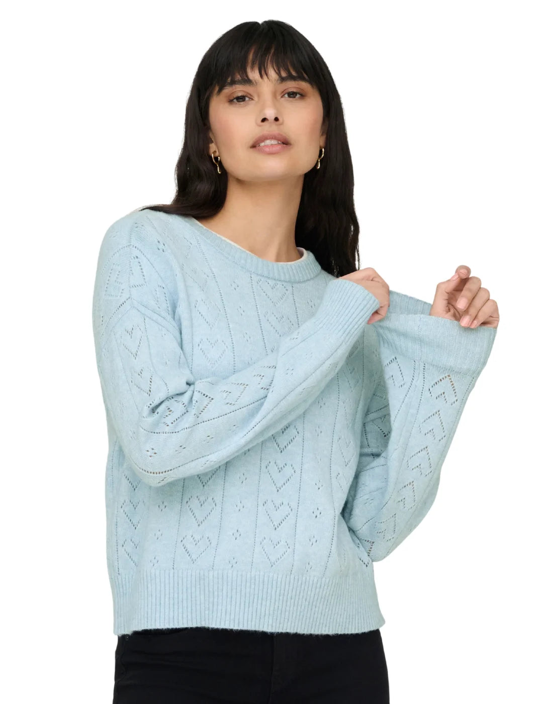 Jersey Corazones ONLY Isa Azul | Bicos de Fío