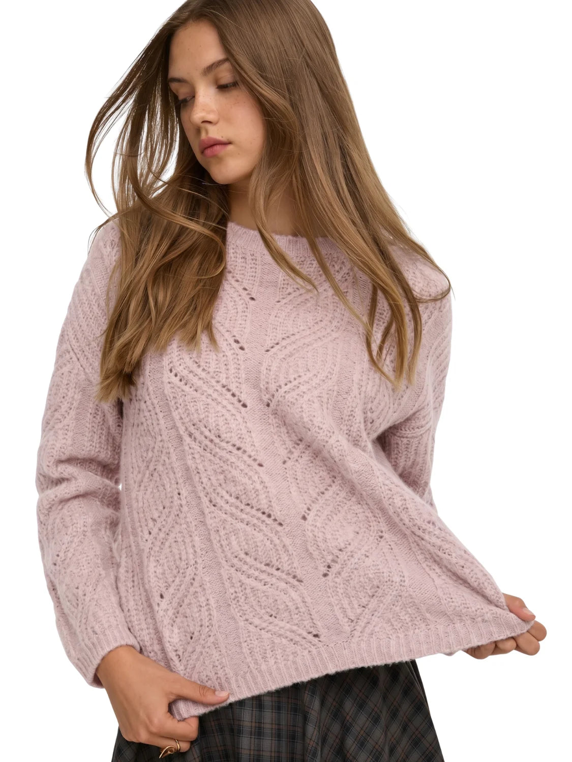 Jersey Punto ONLY Sophie Rosa Lilac | Bicos de Fío