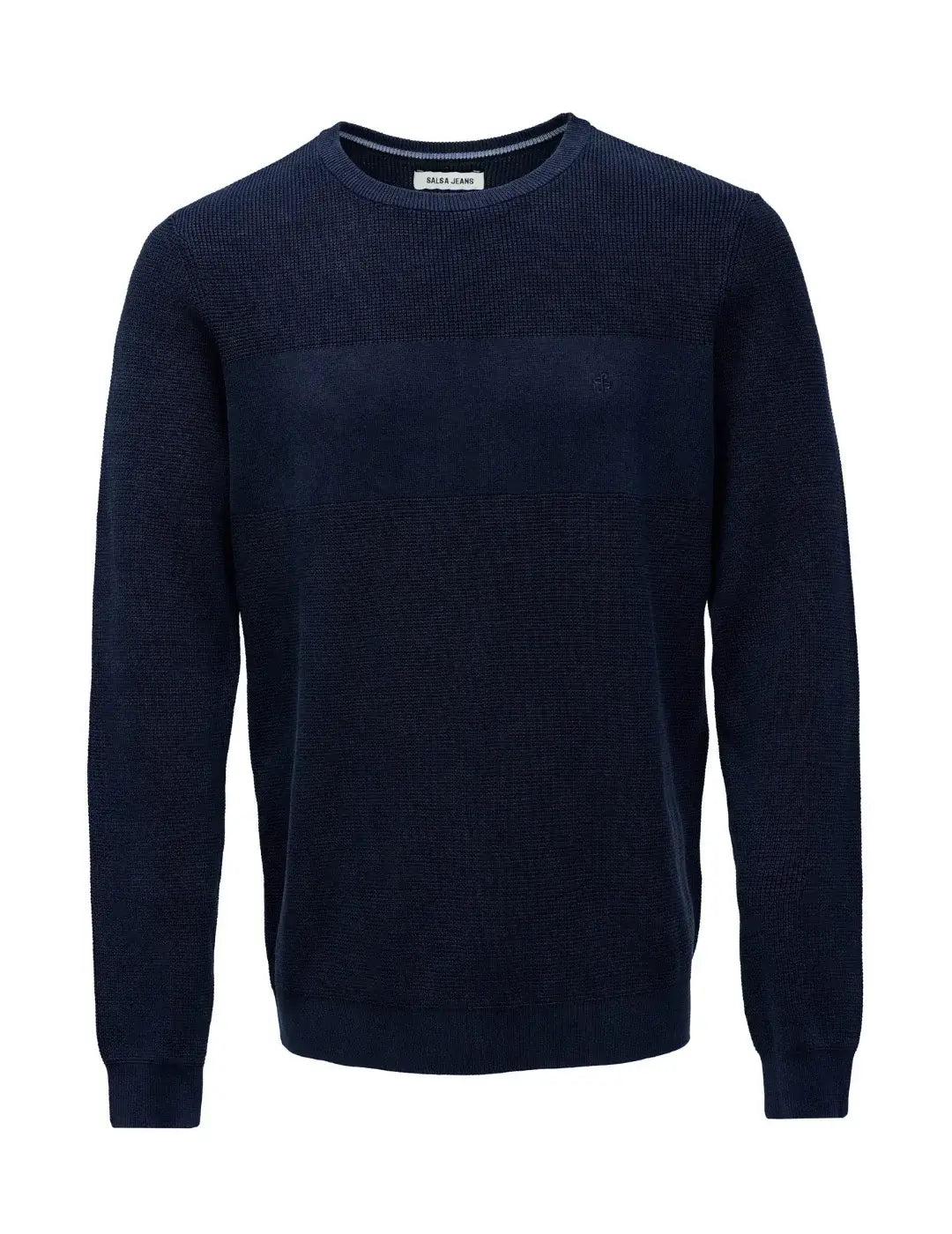Jersey Punto Franja Salsa Jeans Azul Marino | Bicos de Fío