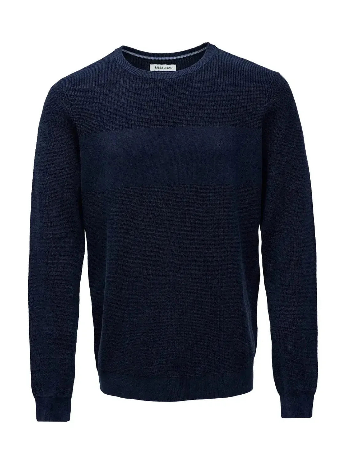 Jersey Punto Franja Salsa Jeans Azul Marino | Bicos de Fío