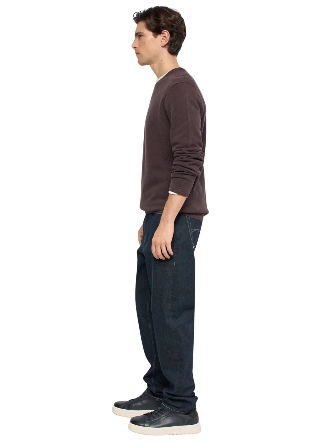 Jersey Punto Waffle Salsa Jeans Marrón | Bicos de Fío