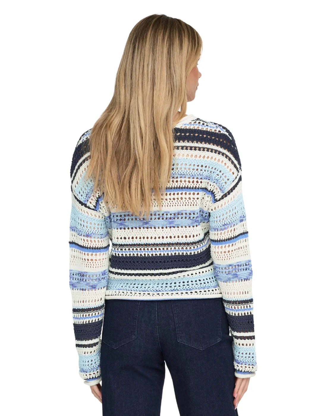 Jersey Rayas ONLY Amelie Azul | Bicos de Fío