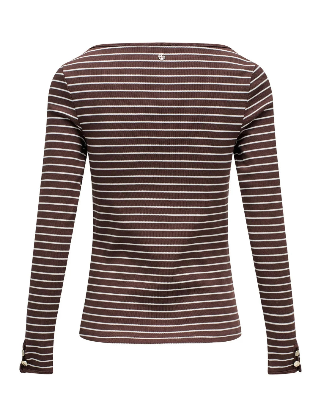 Jersey Rayas Salsa Jeans Marrón Chocolate | Bicos de Fío