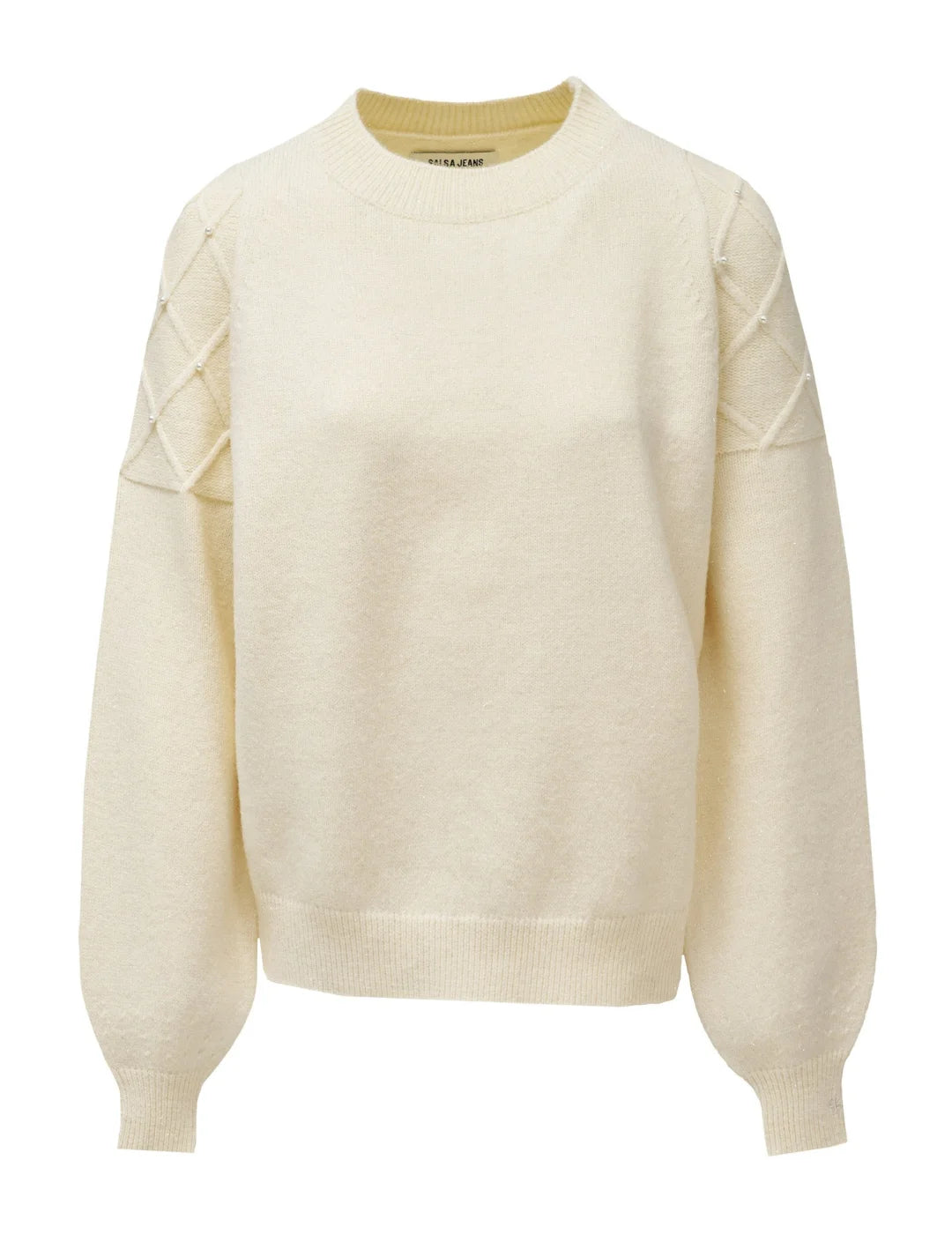 Jersey Salsa Jeans Perlas Geo Beige | Bicos de Fío