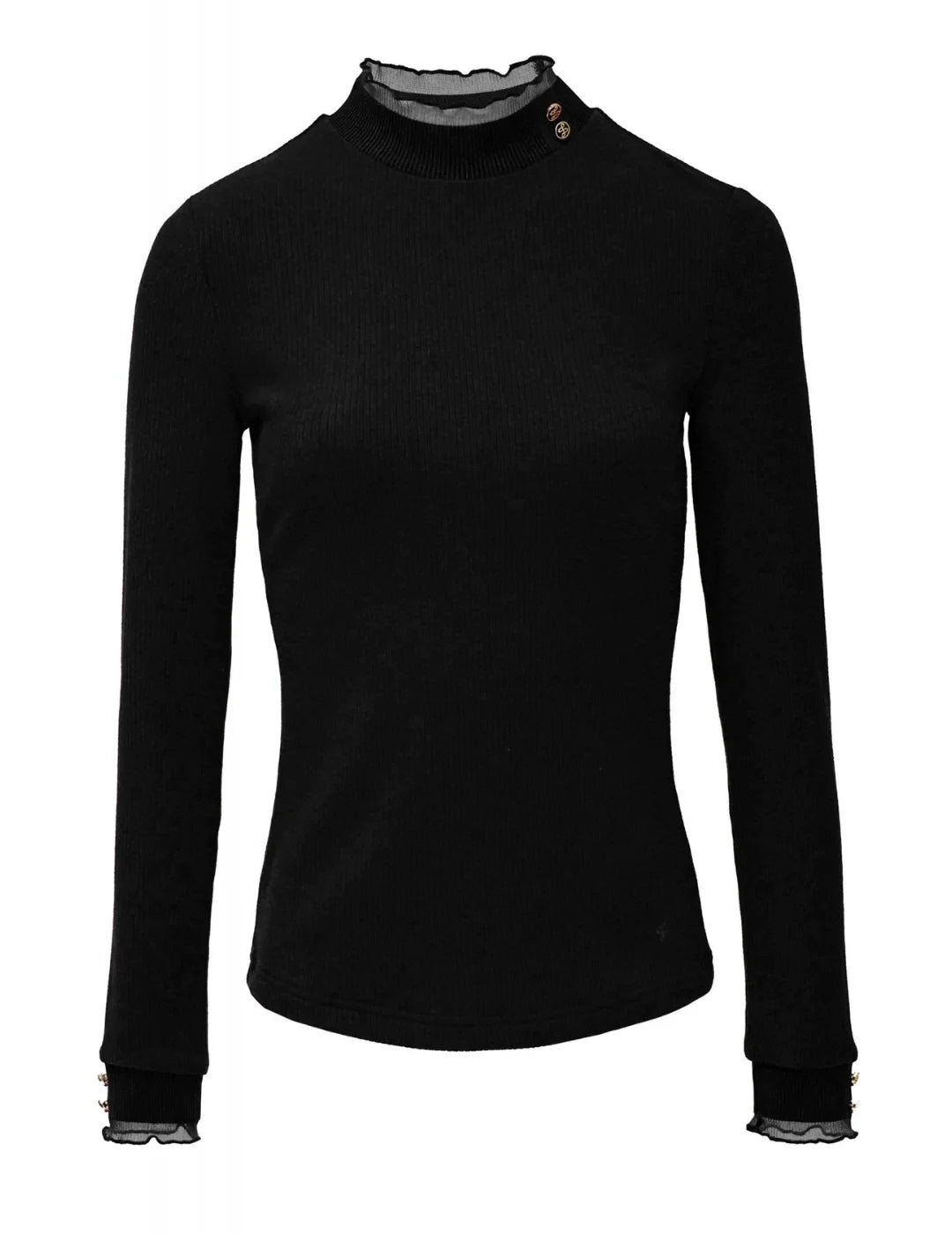 Jersey Salsa Jeans Turtleneck Negro | Bicos de Fío