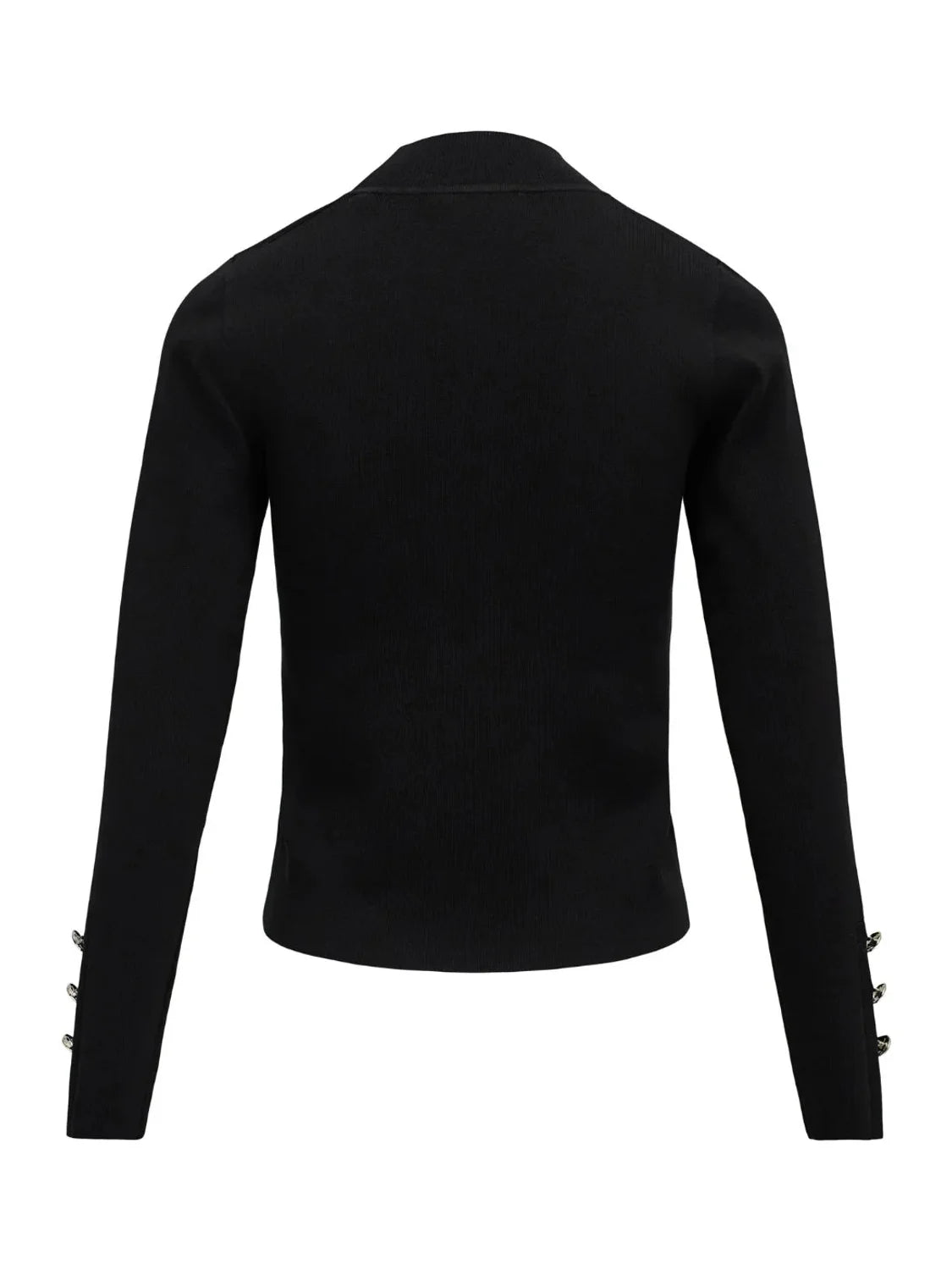 Jersey Turtleneck Botones Salsa Jeans Negro | Bicos de Fío