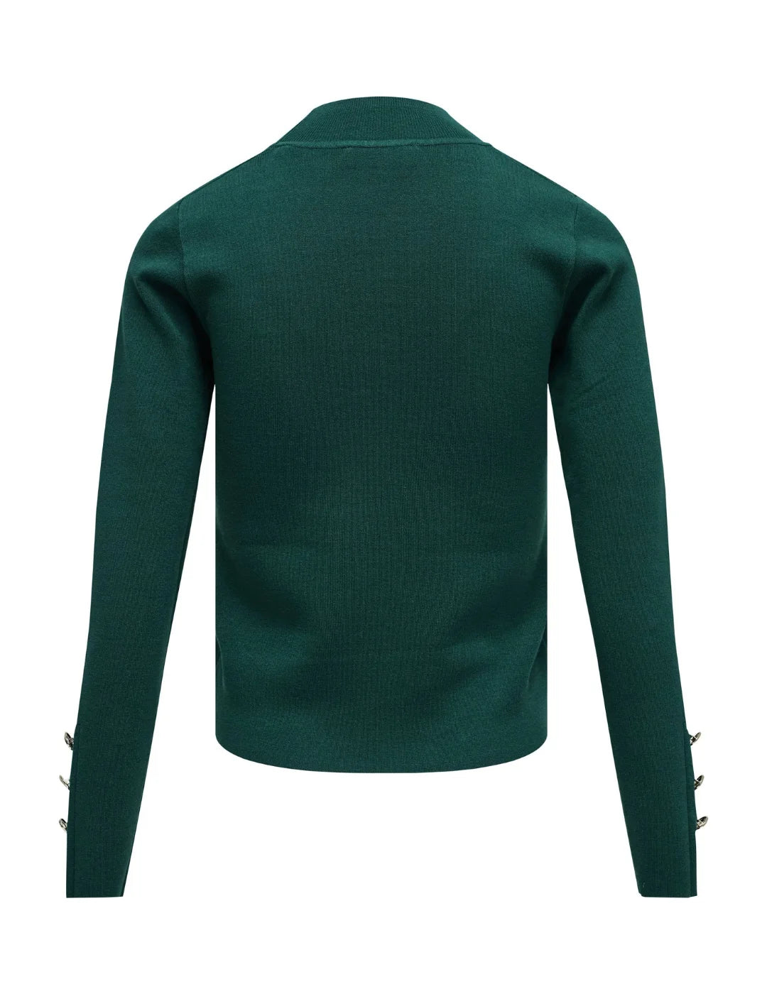 Jersey Turtleneck Botones Salsa Jeans Verde | Bicos de Fío