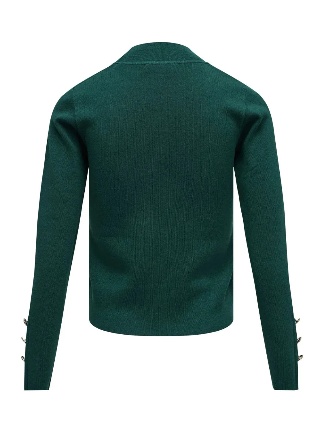Jersey Turtleneck Botones Salsa Jeans Verde | Bicos de Fío