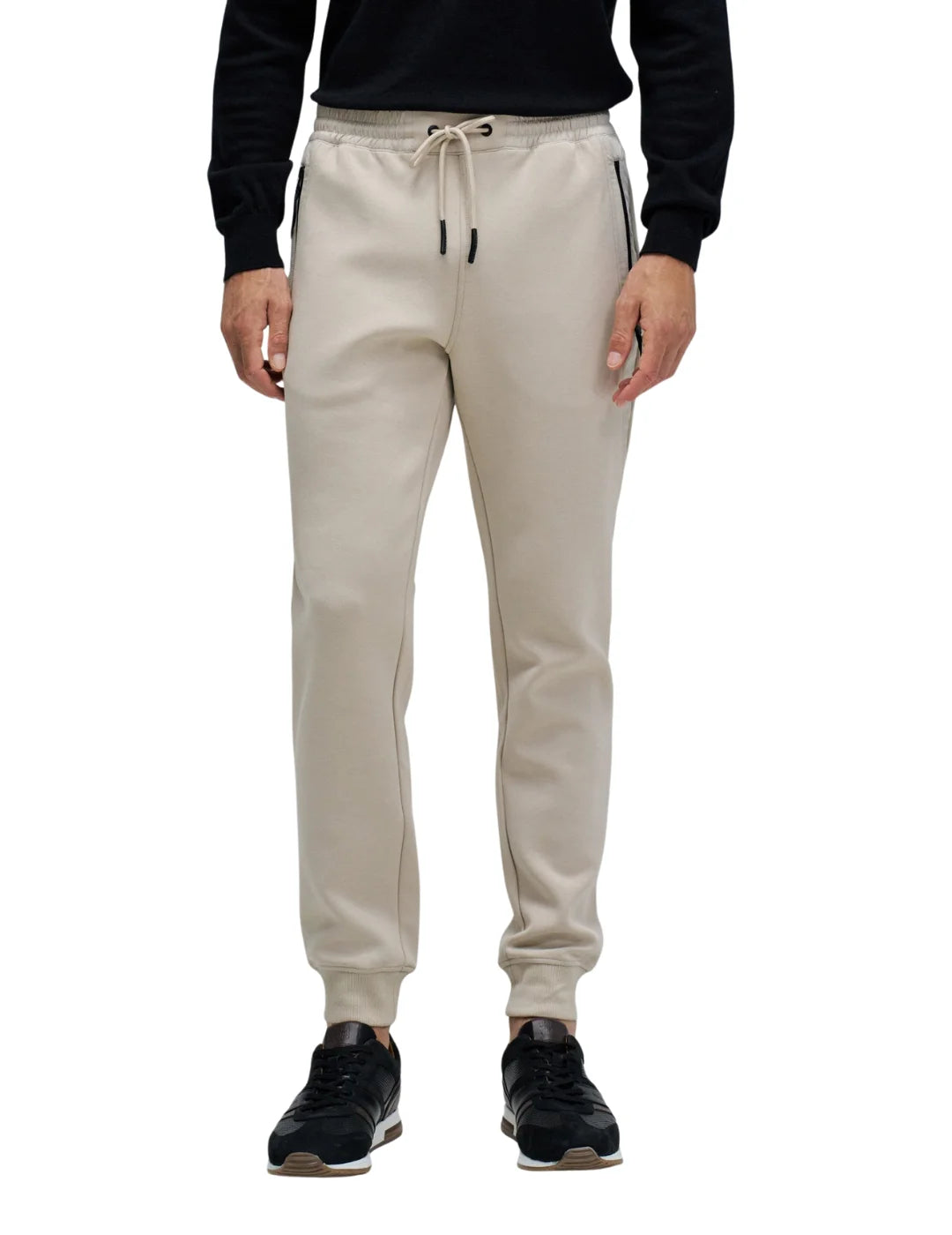 Joggers Slim Fit Salsa Jeans Beige | Bicos de Fío