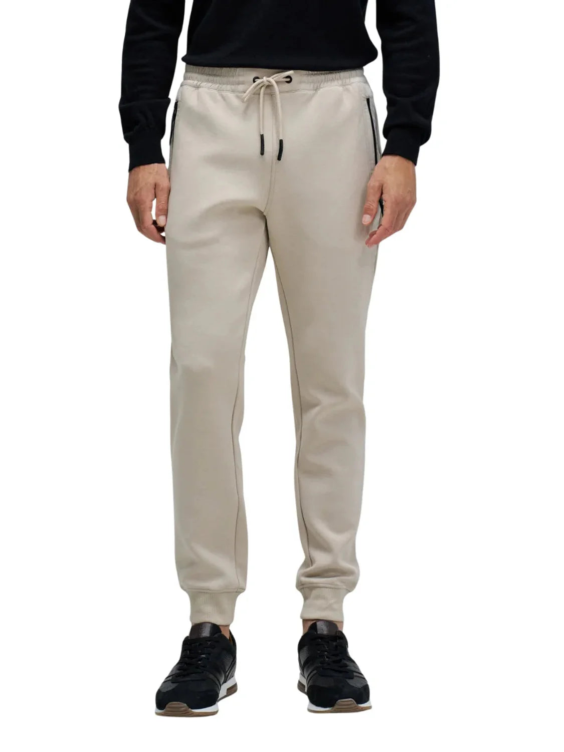 Joggers Slim Fit Salsa Jeans Beige | Bicos de Fío
