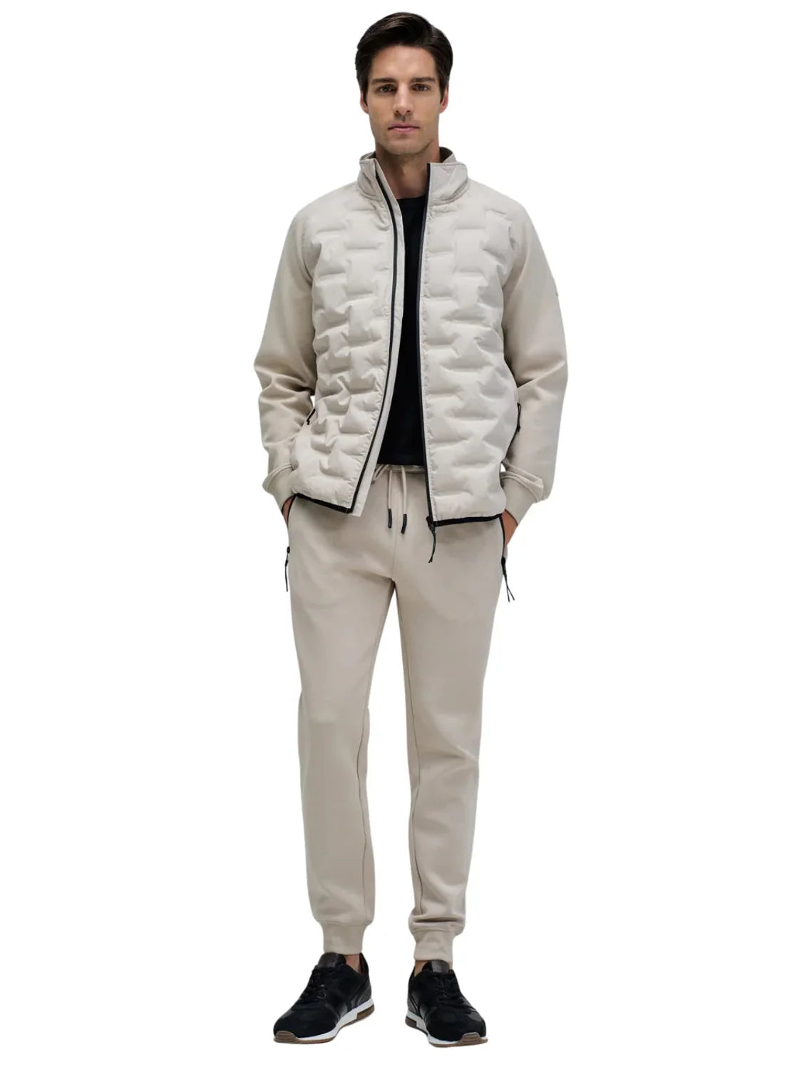 Joggers Slim Fit Salsa Jeans Beige | Bicos de Fío