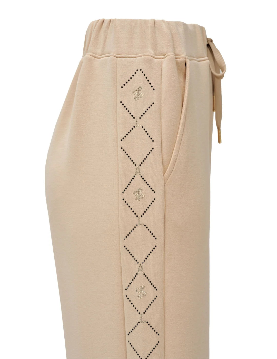 Joggers Straight Salsa Jeans Beige | Bicos de Fío