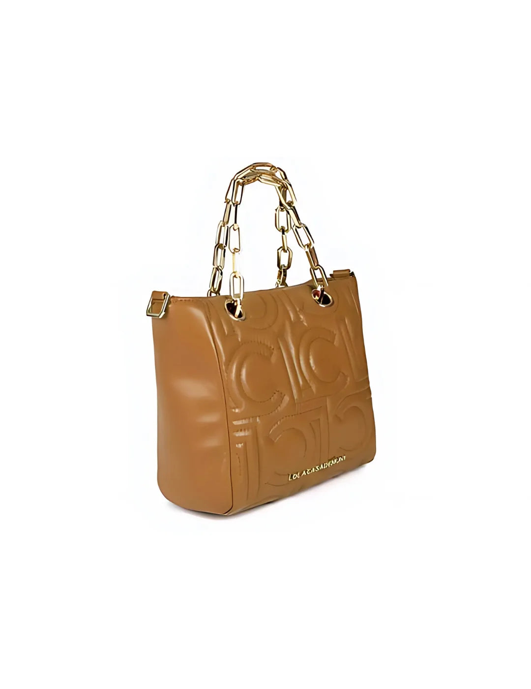 Shopper Lola Casademunt Mix Cadena Camel | Bicos de Fío