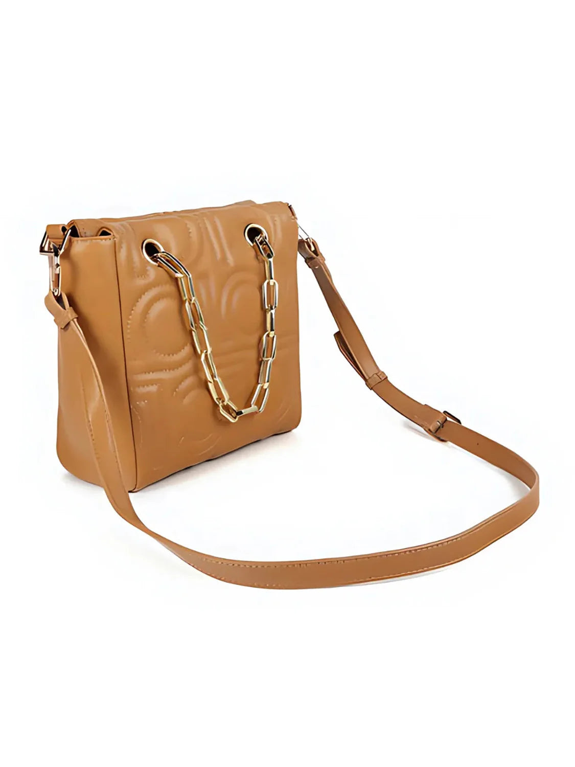 Shopper Lola Casademunt Mix Cadena Camel | Bicos de Fío