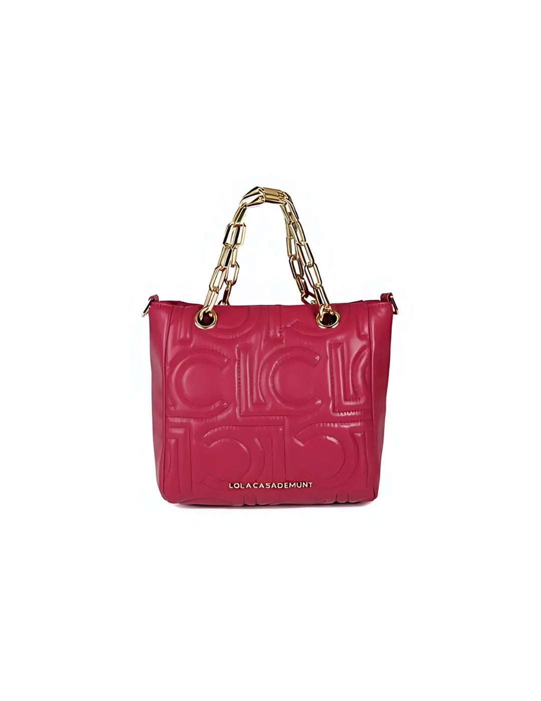 Shopper Lola Casademunt Mix Cadena Fucsia | Bicos de Fío