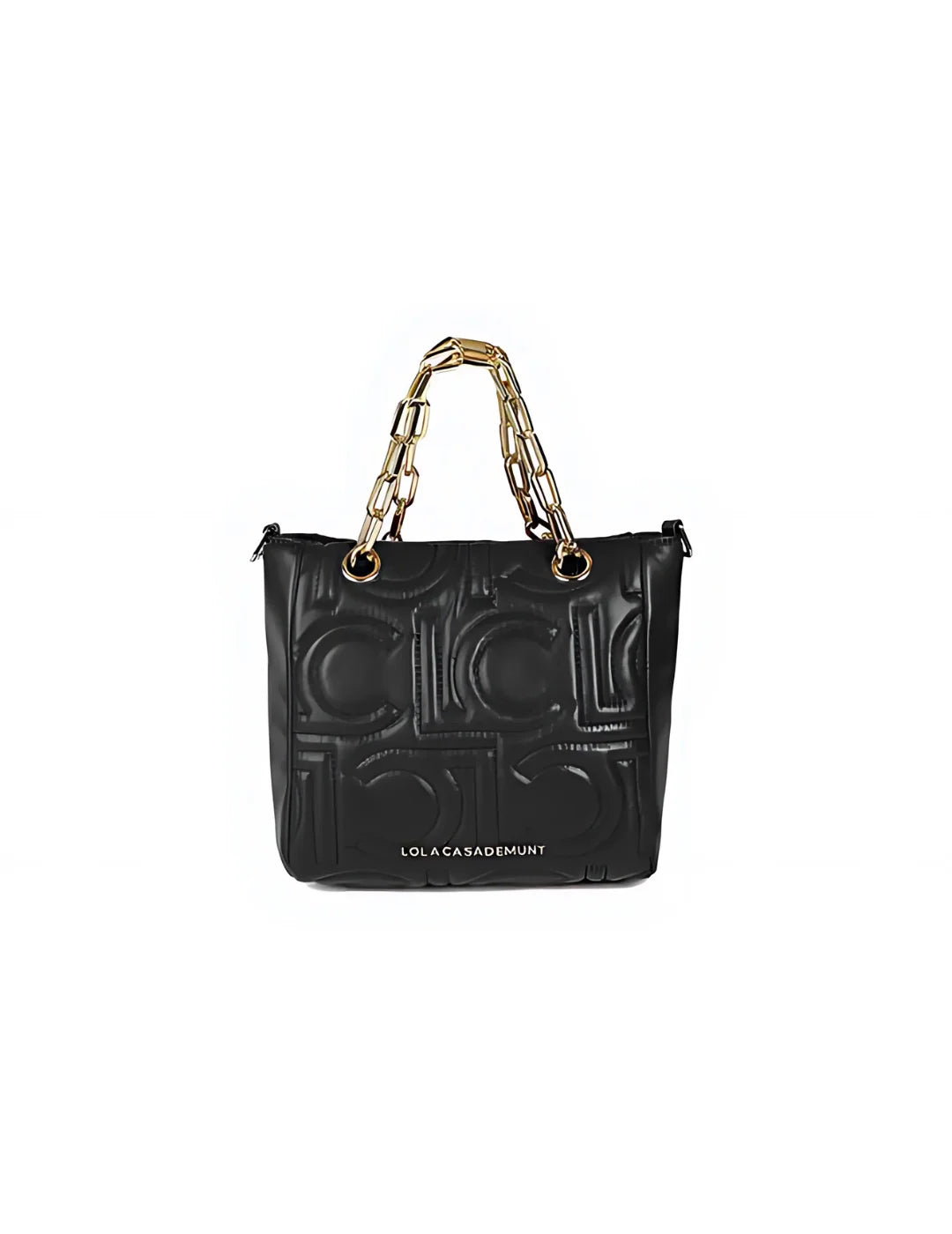 Shopper Lola Casademunt Mix Cadena Negro | Bicos de Fío
