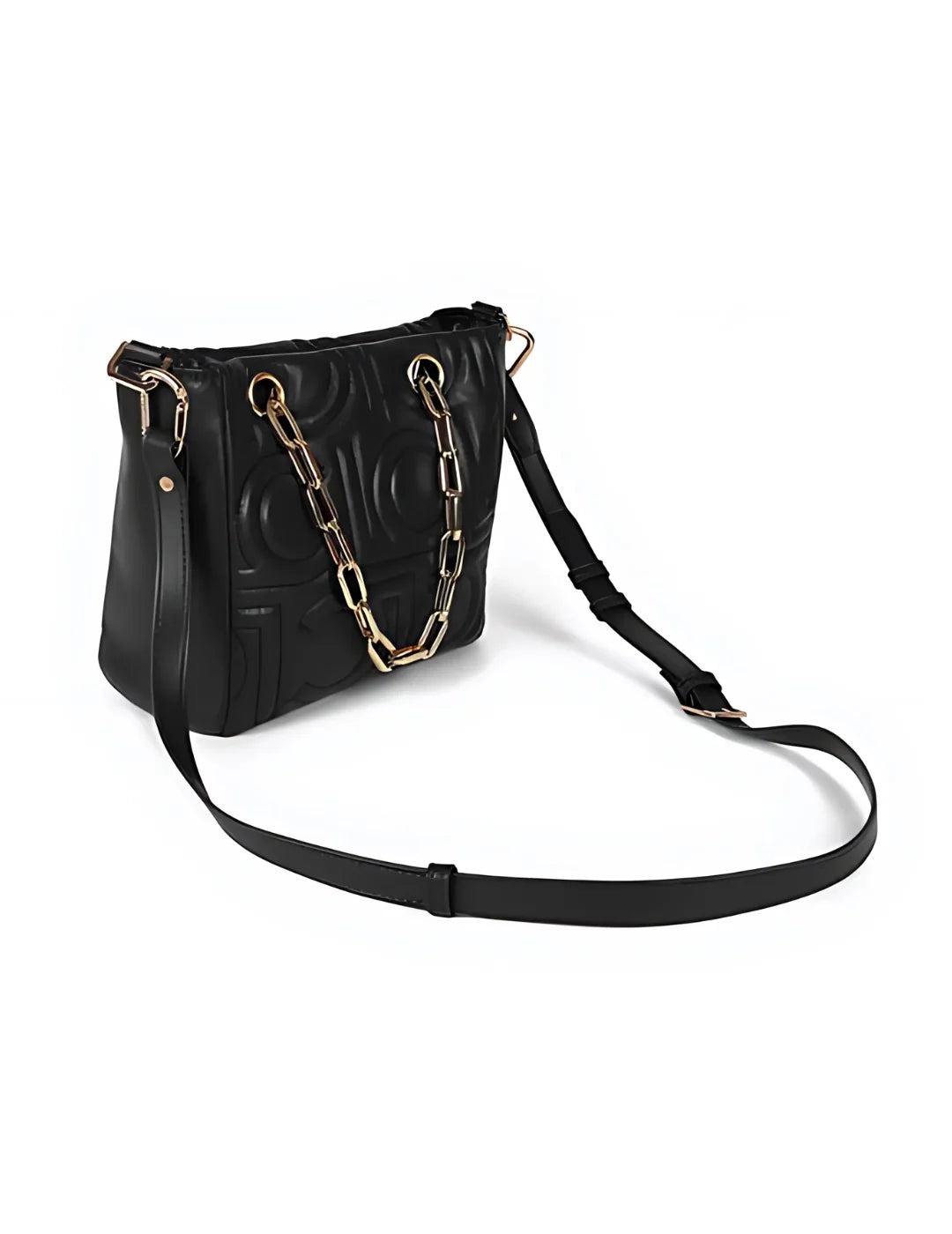 Shopper Lola Casademunt Mix Cadena Negro | Bicos de Fío