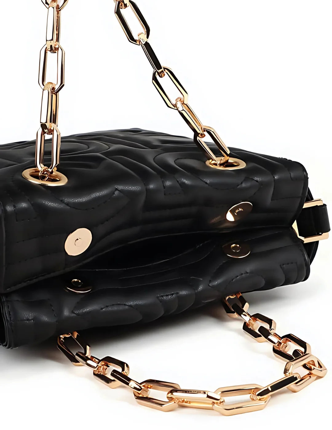 Shopper Lola Casademunt Mix Cadena Negro | Bicos de Fío
