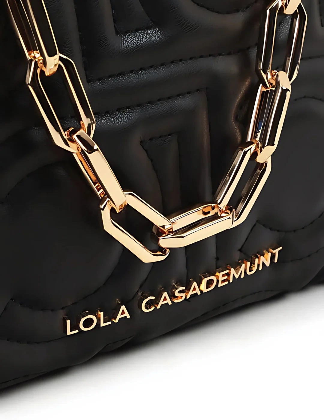 Shopper Lola Casademunt Mix Cadena Negro | Bicos de Fío