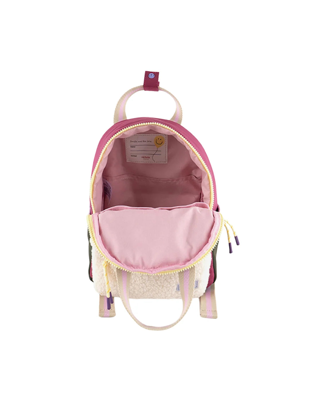Mochila Infantil Victoria Nylon Rosa | Bicos de Fío