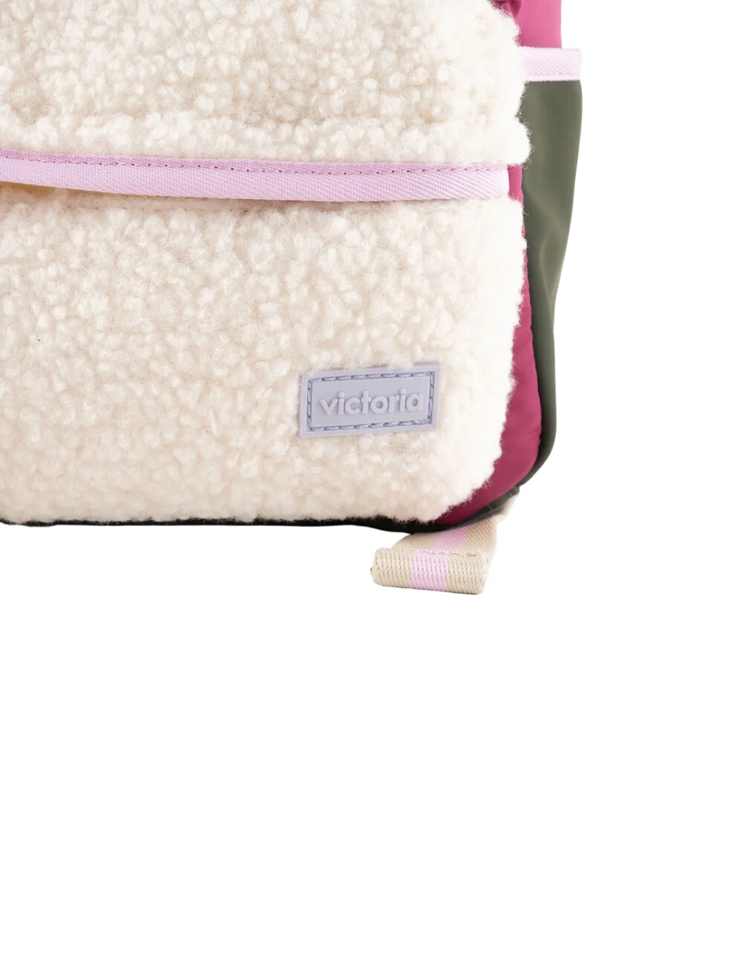 Mochila Infantil Victoria Nylon Rosa | Bicos de Fío